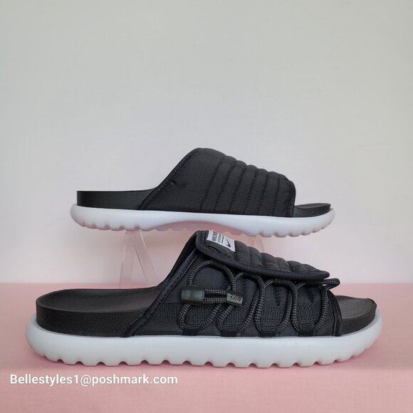 NIKE Asuna 2 Sporty Quilted Slide Sandals- Black/White color- Women’s Size: 9 ⭐ - Picture 10 of 16